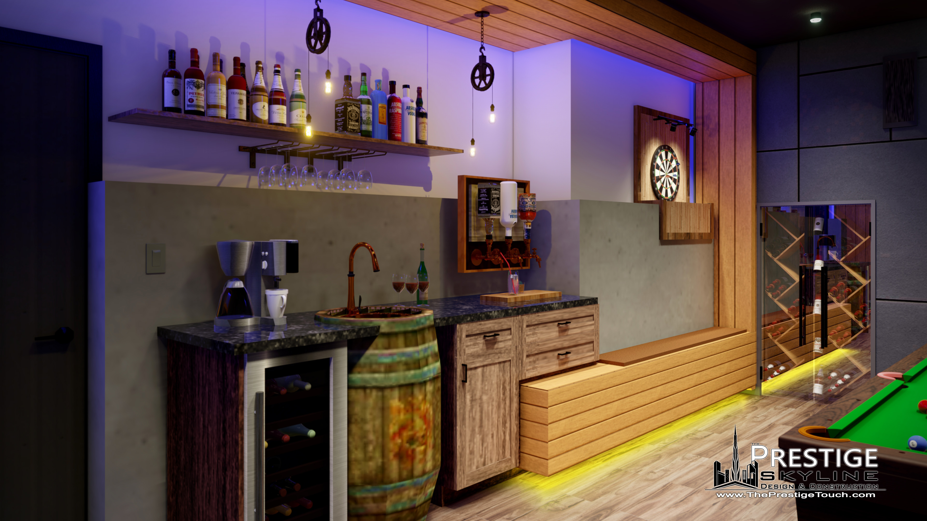Bay House Mancave Transformation - Freeport — after